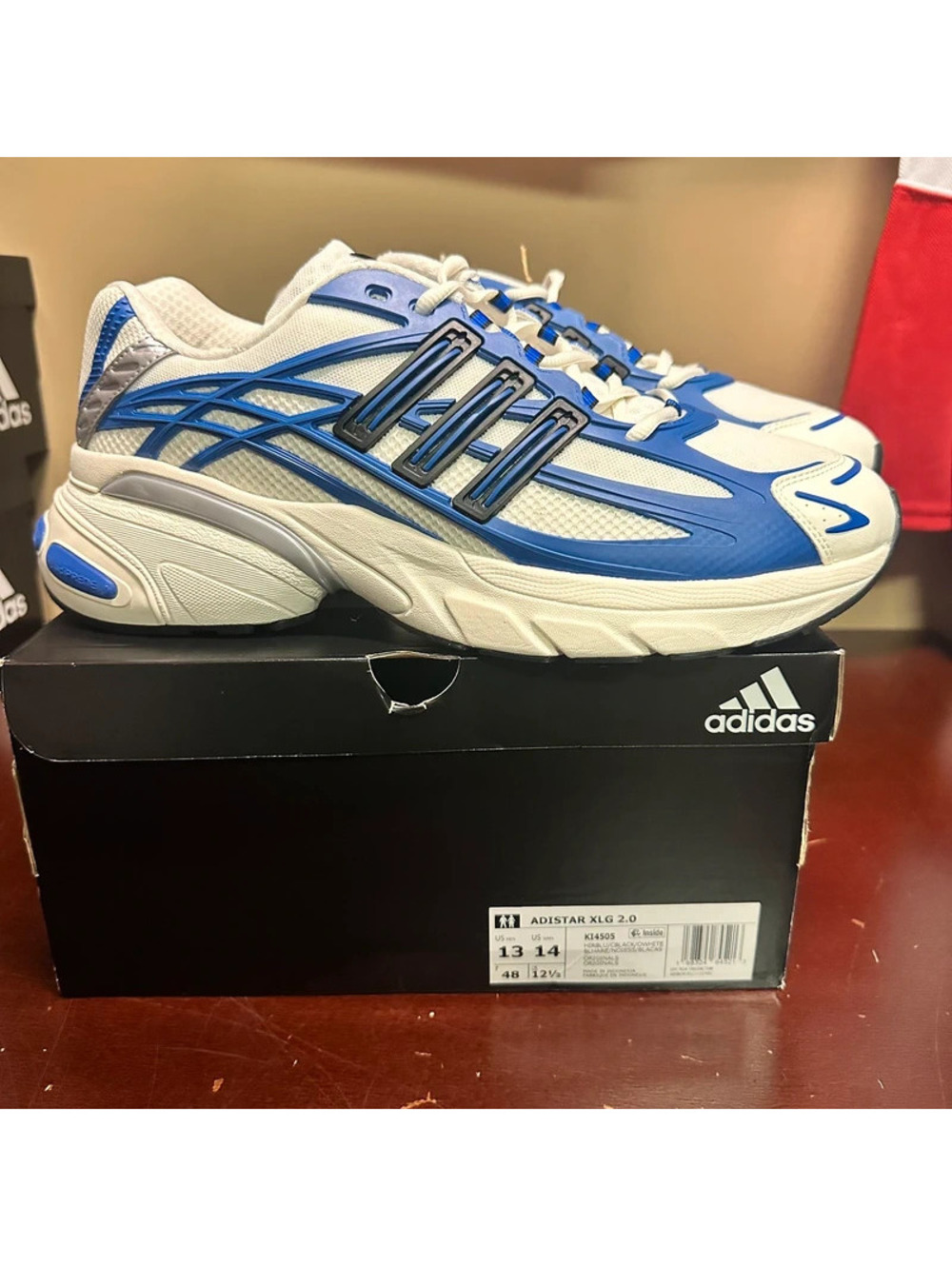 Adidas AdiStar XLG 2.0 Men’s Shoes Blue White Mens jelly KI4505 Sz 13